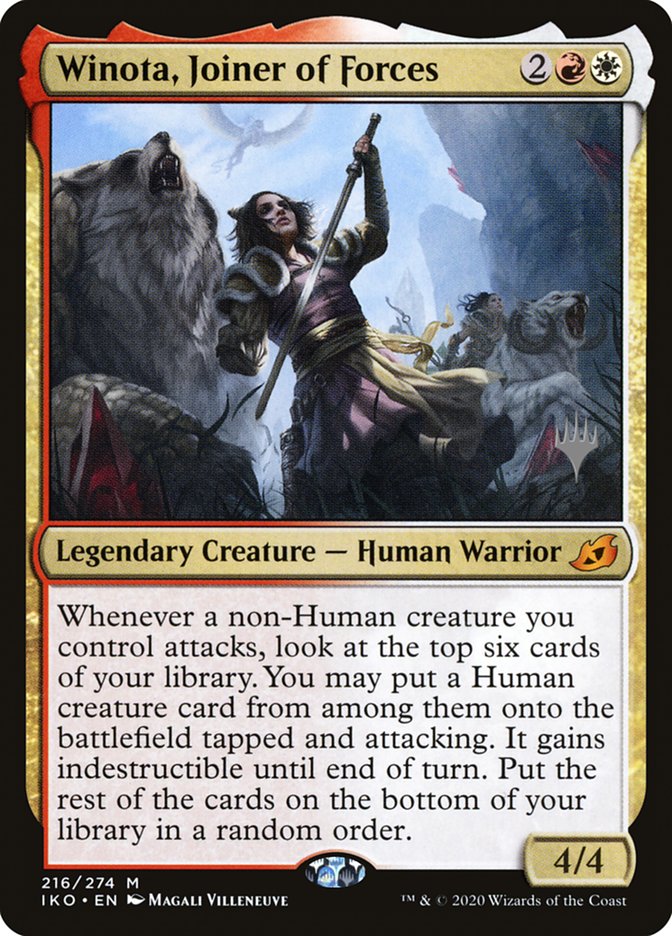 Winota, Joiner of Forces (Promo Pack) [Ikoria: Lair of Behemoths Promos] | Odin's Place