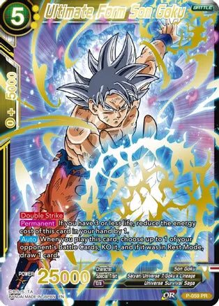 Ultimate Form Son Goku (Gold Stamped) (P-059) [Mythic Booster] | Odin's Place