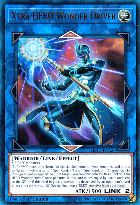 Xtra Hero Wonder Driver [LEHD-ENA37] Ultra Rare | Odin's Place