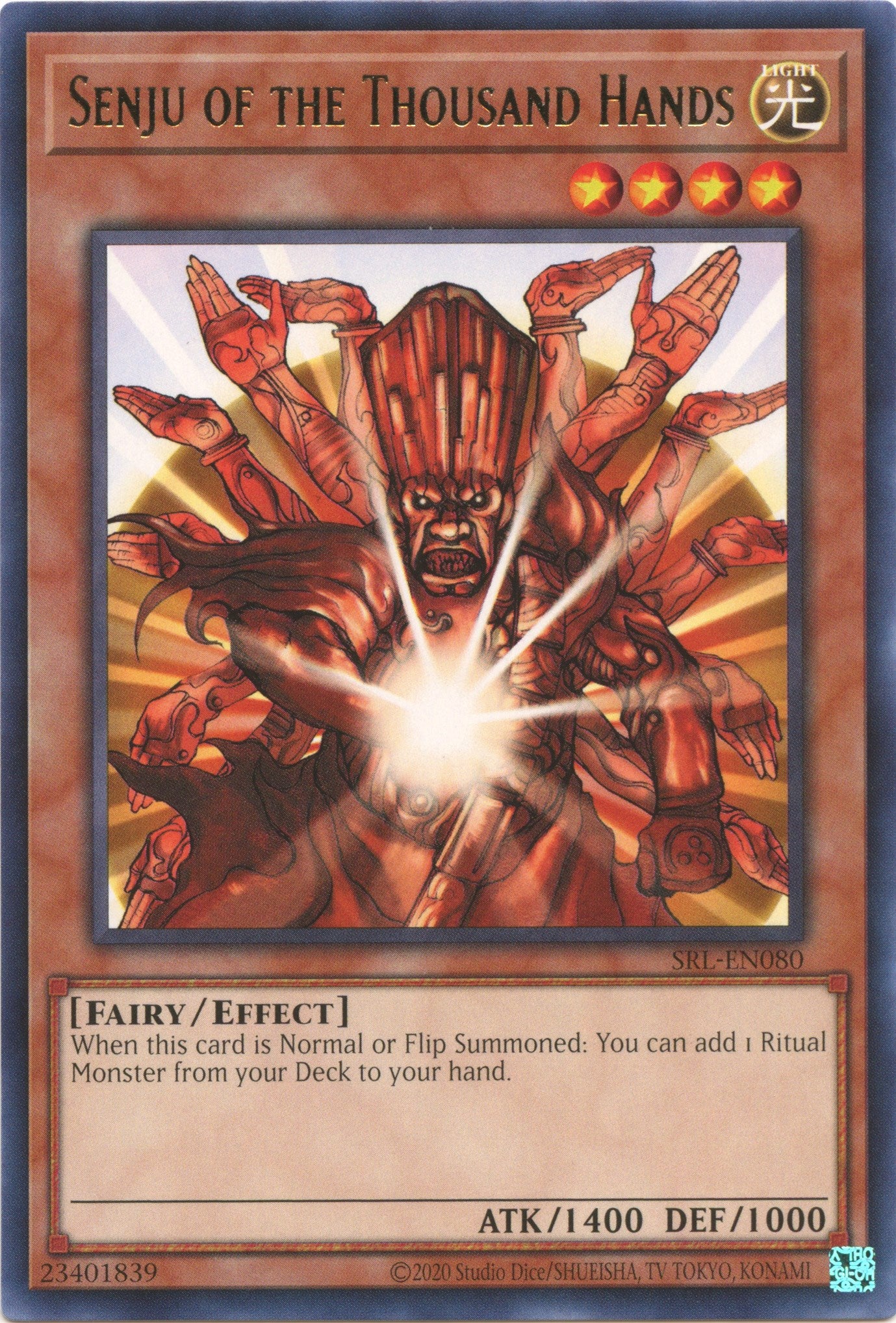 Senju of the Thousand Hands (25th Anniversary) [SRL-EN080] Rare | Odin's Place