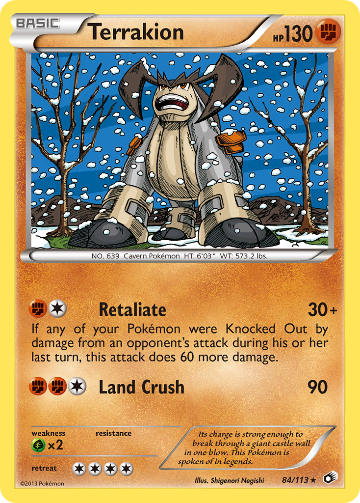 Terrakion (84/113) [Black & White: Legendary Treasures] | Odin's Place
