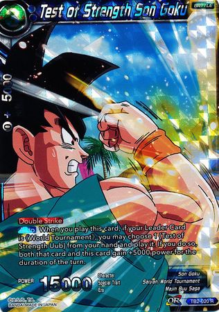 Test of Strength Son Goku (TB2-020) [World Martial Arts Tournament] | Odin's Place