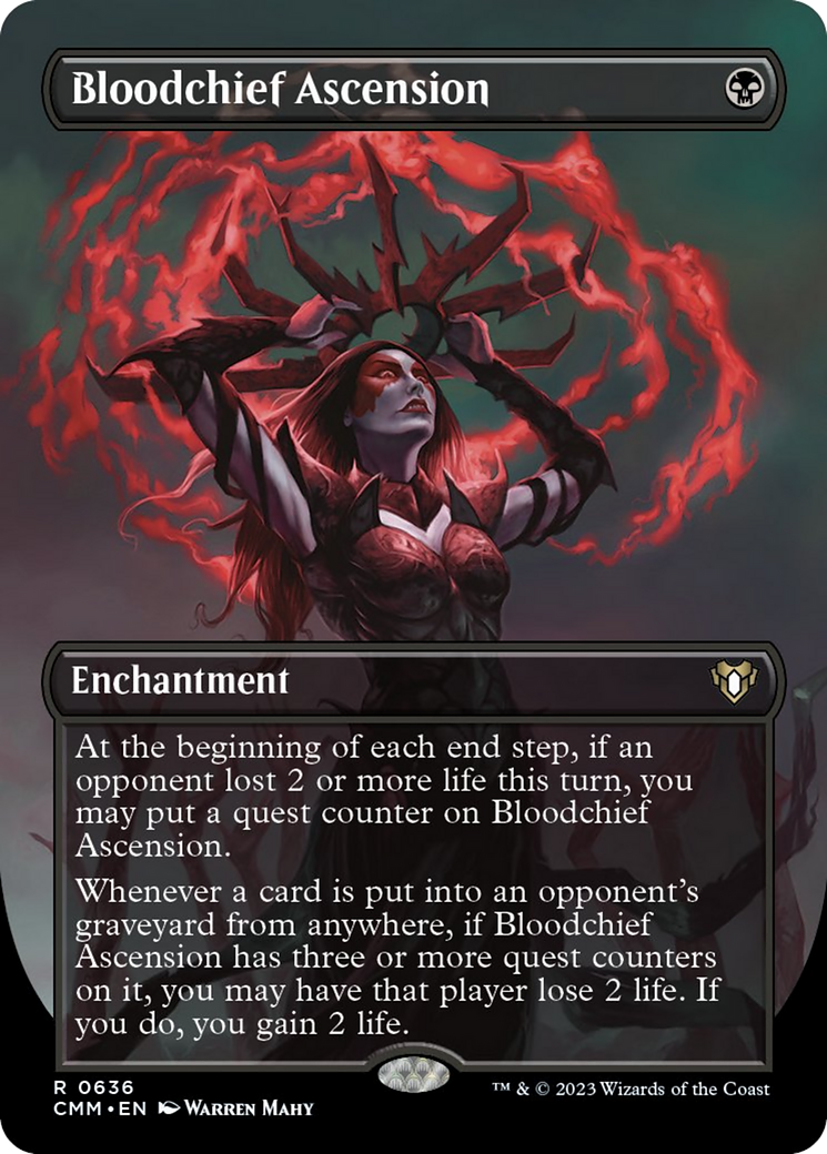 Bloodchief Ascension (Borderless Alternate Art) [Commander Masters] | Odin's Place