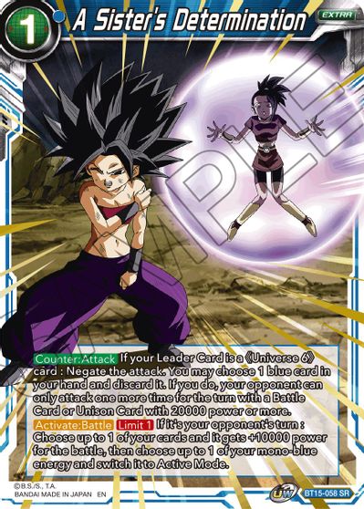 A Sister's Determination (BT15-058) [Saiyan Showdown] | Odin's Place