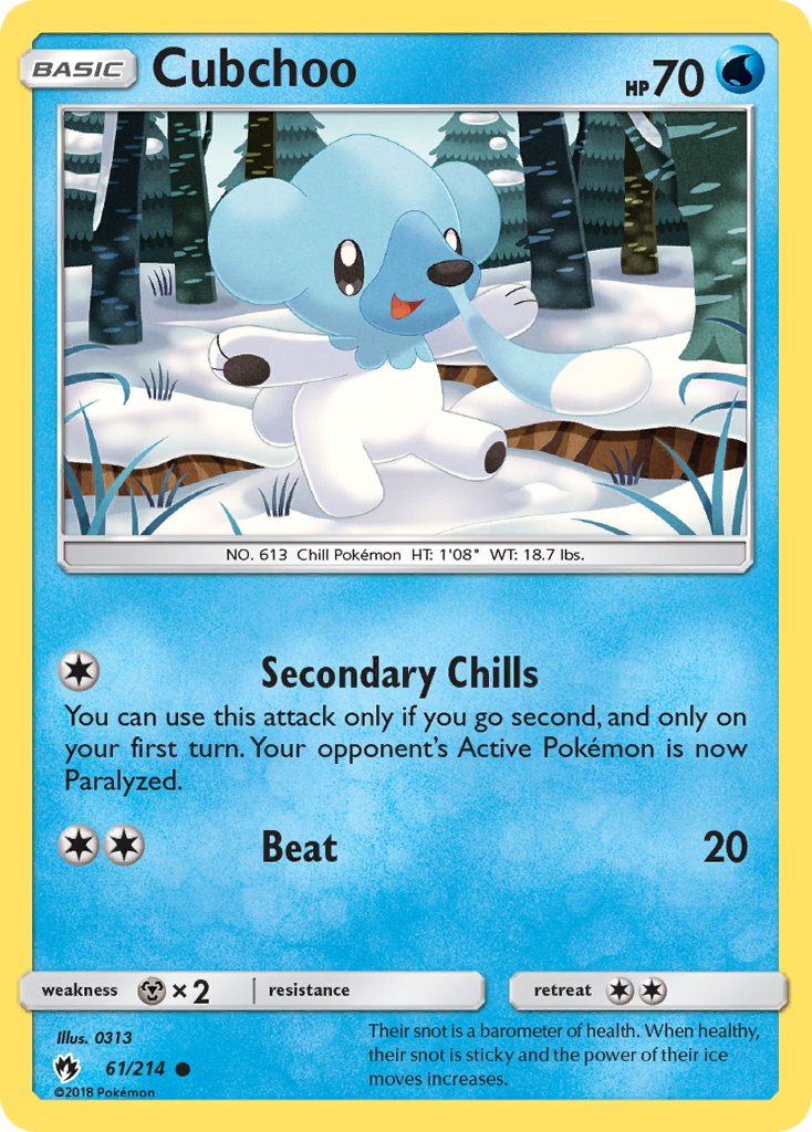 Cubchoo (61/214) [Sun & Moon: Lost Thunder] | Odin's Place