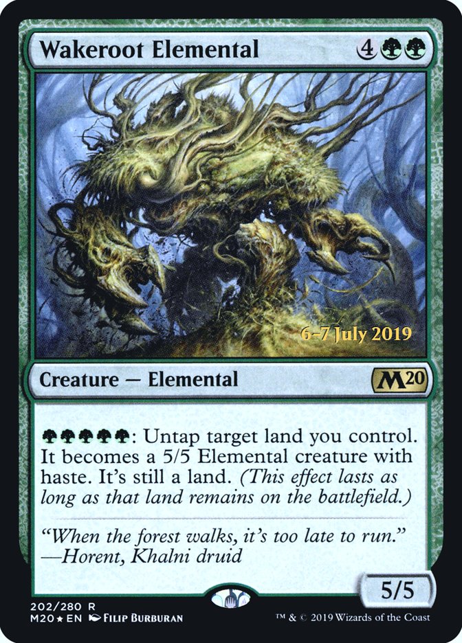 Wakeroot Elemental [Core Set 2020 Prerelease Promos] | Odin's Place