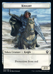 Phyrexian // Knight Double-Sided Token [Dominaria United Tokens] | Odin's Place