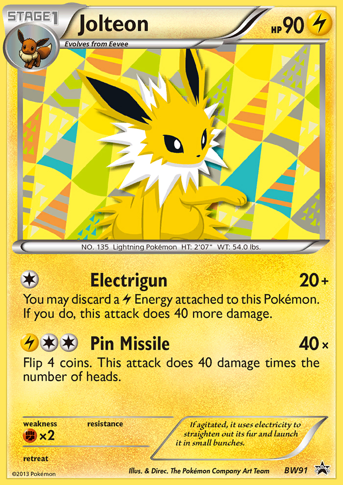 Jolteon (BW91) [Black & White: Black Star Promos] | Odin's Place