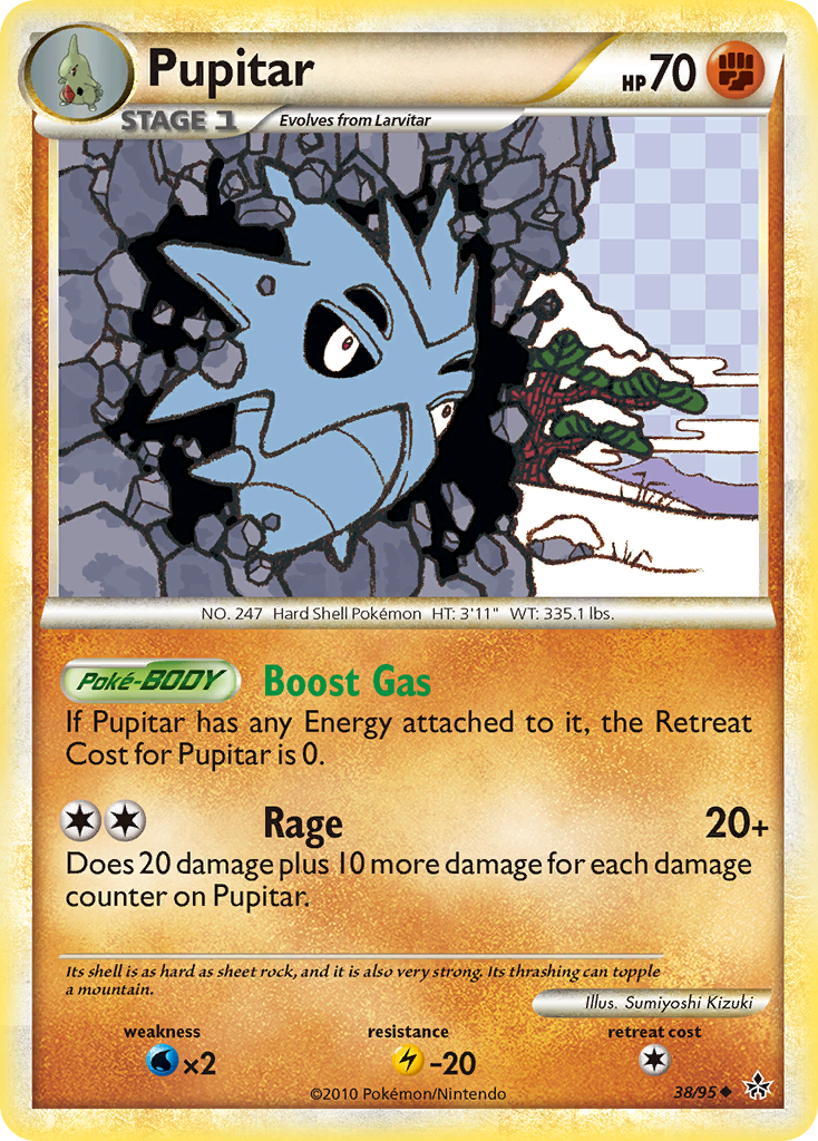 Pupitar (38/95) [HeartGold & SoulSilver: Unleashed] | Odin's Place