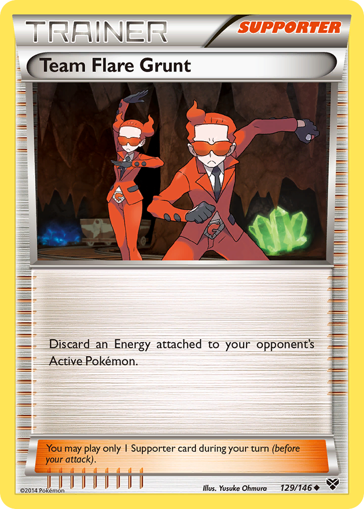 Team Flare Grunt (129/146) [XY: Base Set] | Odin's Place
