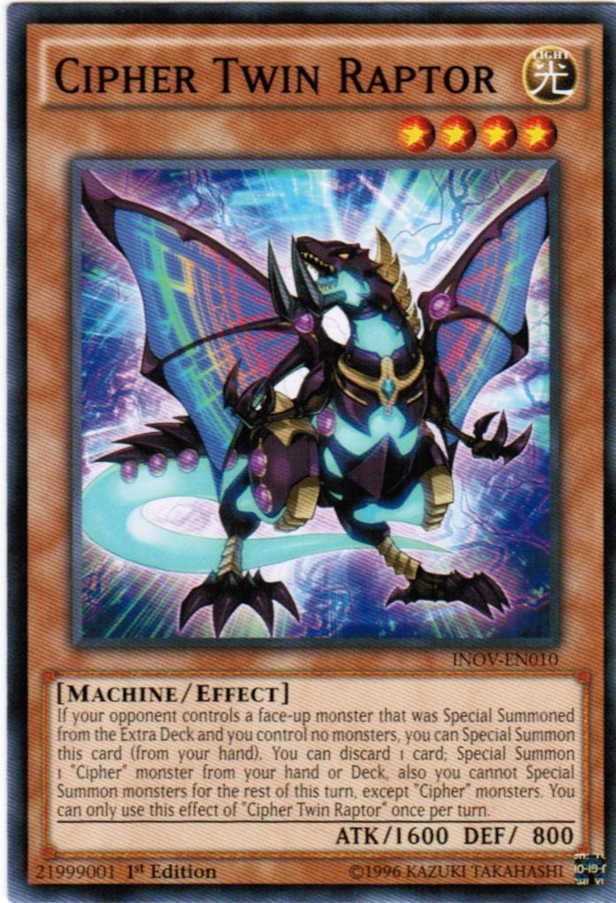 Cipher Twin Raptor [INOV-EN010] Common | Odin's Place