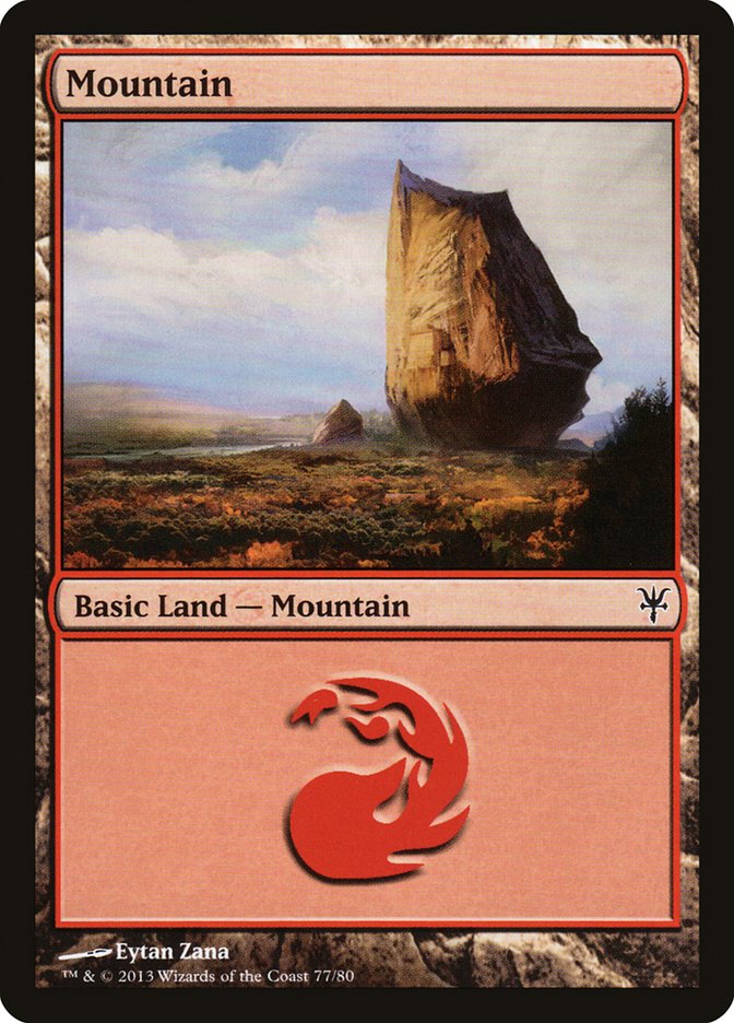 Mountain (77) [Duel Decks: Sorin vs. Tibalt] | Odin's Place