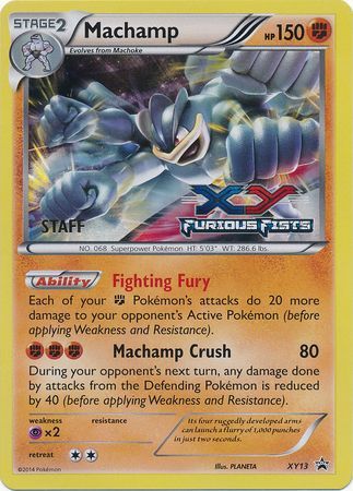 Machamp (XY13) (Staff) [XY: Black Star Promos] | Odin's Place
