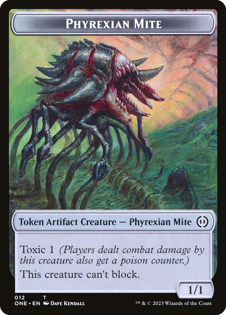 Poison Counter // Phyrexian Mite Double-Sided Token [Phyrexia: All Will Be One Tokens] | Odin's Place