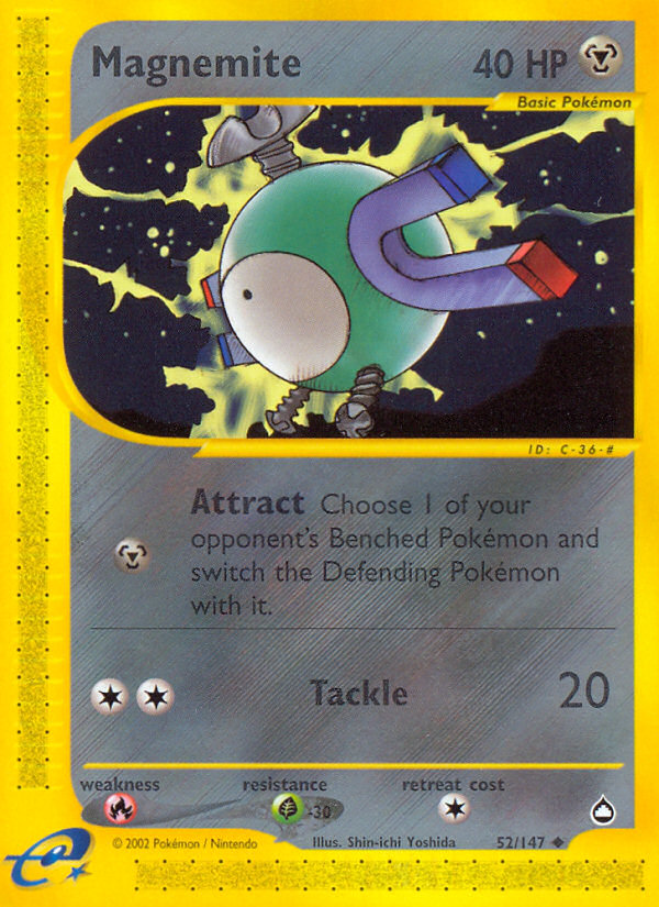 Magnemite (52/147) [Aquapolis] | Odin's Place