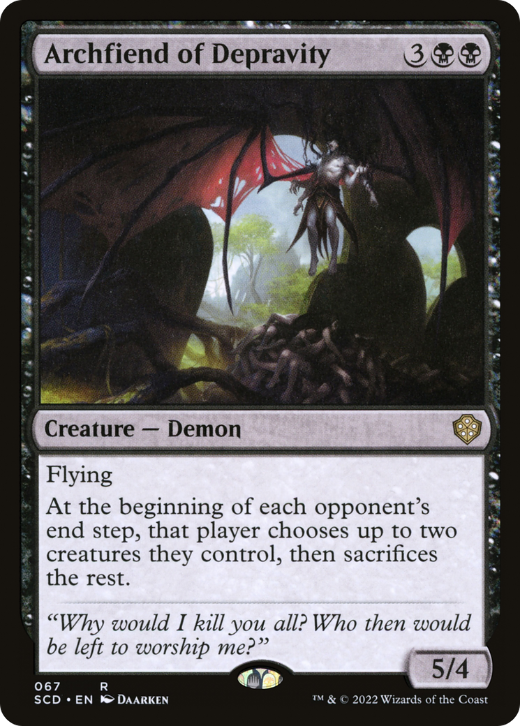 Archfiend of Depravity [Starter Commander Decks] | Odin's Place