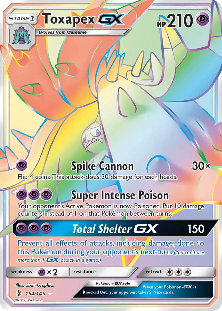 Toxapex GX (154/145) [Sun & Moon: Guardians Rising] | Odin's Place