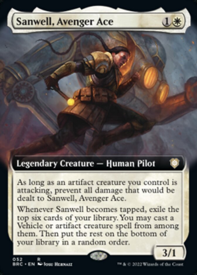 Sanwell, Avenger Ace (Extended Art) [The Brothers' War Commander] | Odin's Place