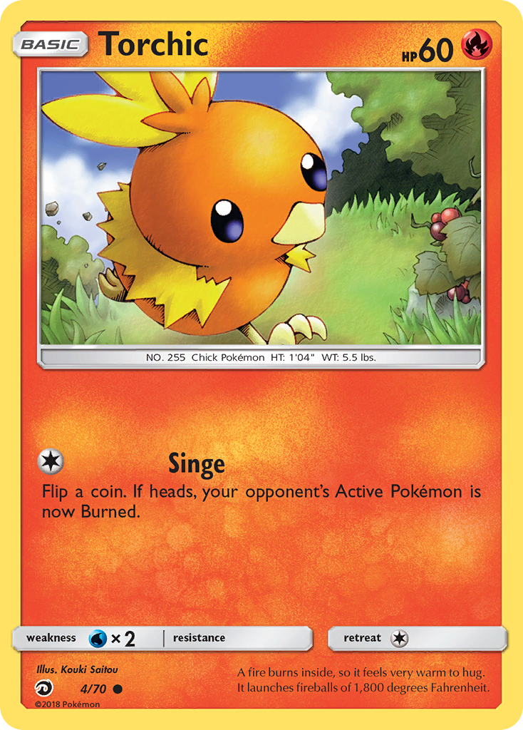 Torchic (4/70) [Sun & Moon: Dragon Majesty] | Odin's Place