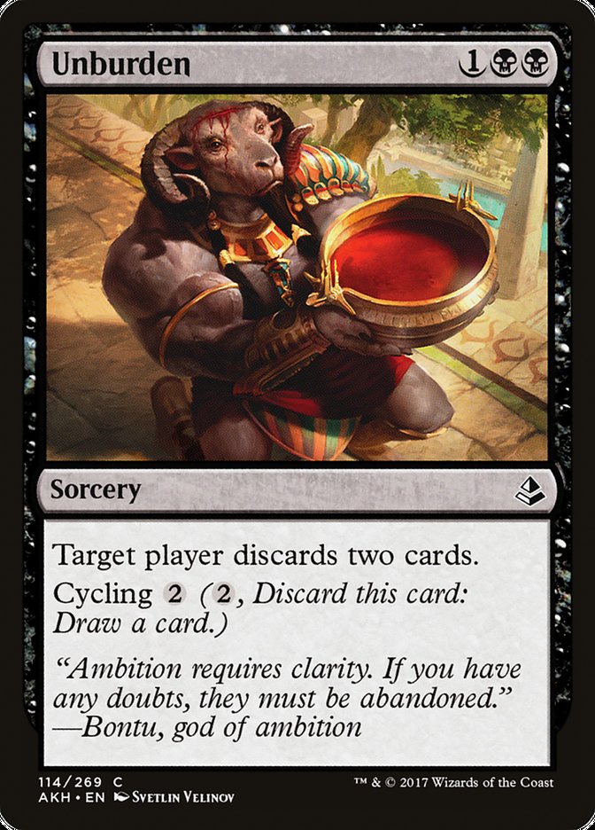 Unburden (114) [Amonkhet] | Odin's Place