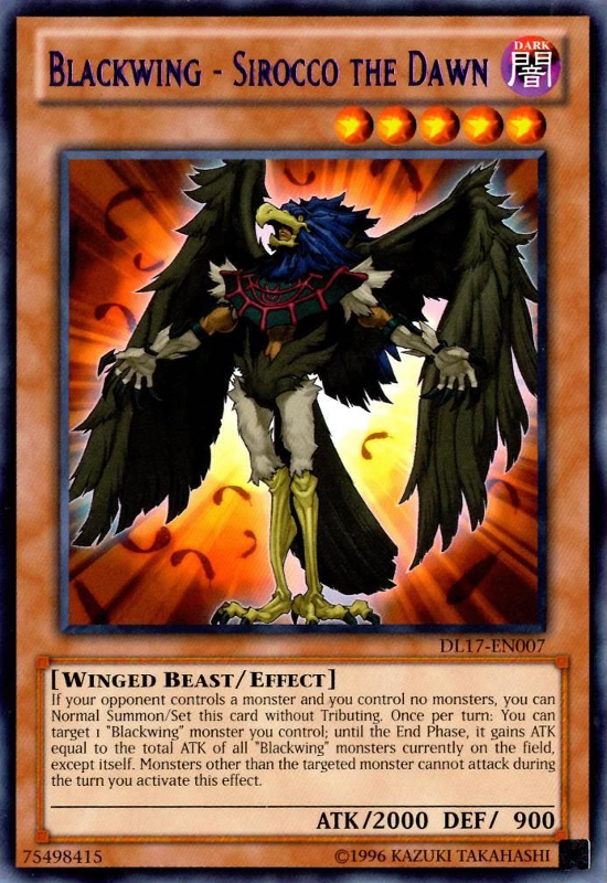 Blackwing - Sirocco the Dawn (Purple) [DL17-EN007] Rare | Odin's Place