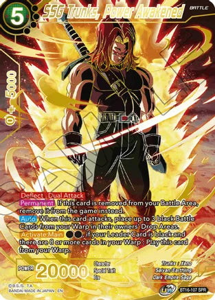 SSG Trunks, Power Awakened (SPR) (BT16-107) [Realm of the Gods] | Odin's Place