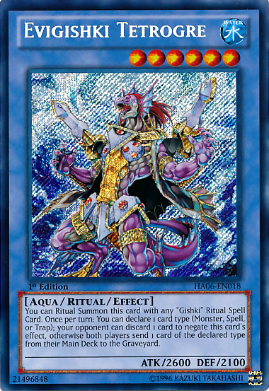 Evigishki Tetrogre [HA06-EN018] Secret Rare | Odin's Place