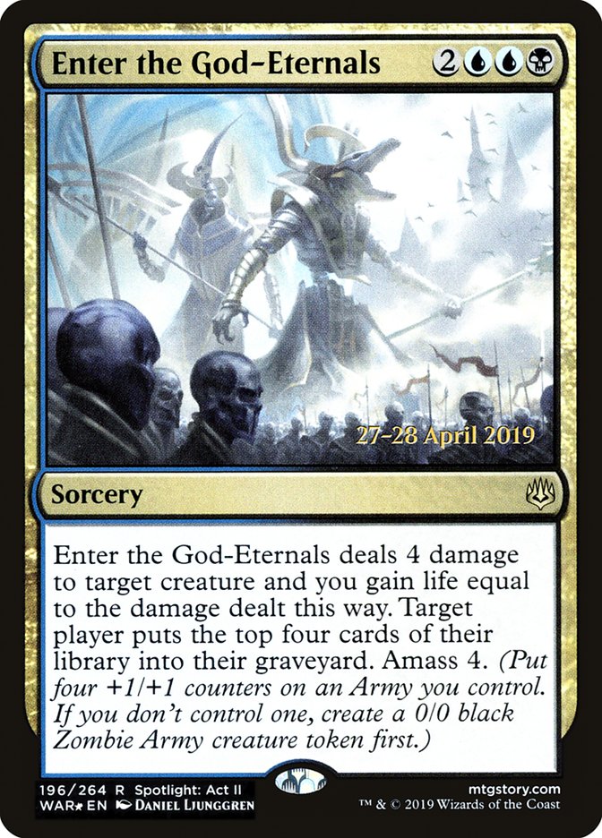 Enter the God-Eternals (196) [War of the Spark Prerelease Promos] | Odin's Place