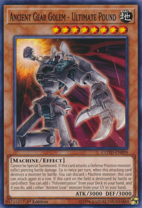 Ancient Gear Golem - Ultimate Pound [COTD-EN099] Common | Odin's Place