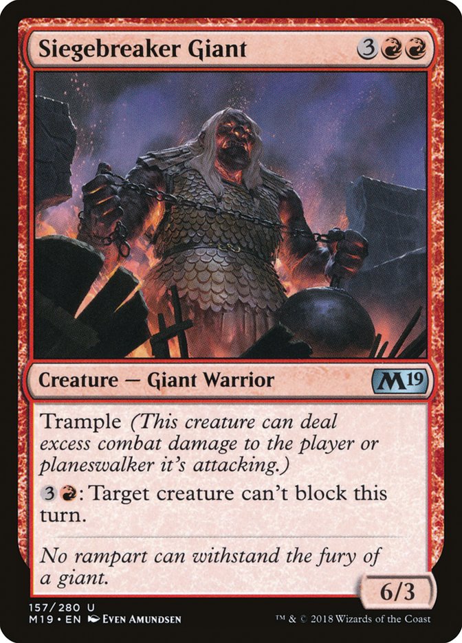 Siegebreaker Giant (157) [Core Set 2019] | Odin's Place