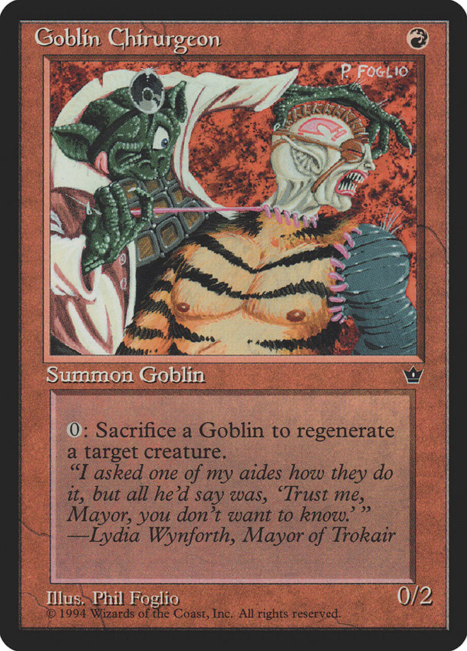 Goblin Chirurgeon (Phil Foglio) [Fallen Empires] | Odin's Place