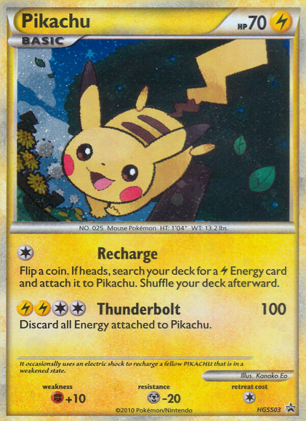Pikachu (HGSS03) [HeartGold & SoulSilver: Black Star Promos] | Odin's Place