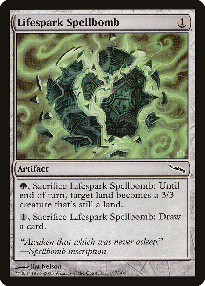 Lifespark Spellbomb (197) [Mirrodin] | Odin's Place