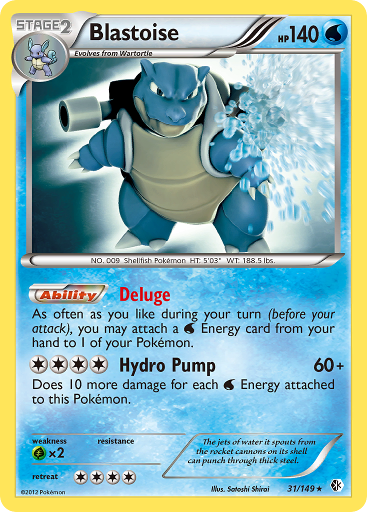 Blastoise (31/149) [Black & White: Boundaries Crossed] | Odin's Place