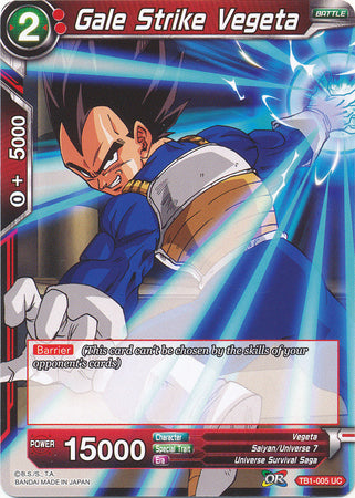 Gale Strike Vegeta (TB1-005) [The Tournament of Power] | Odin's Place