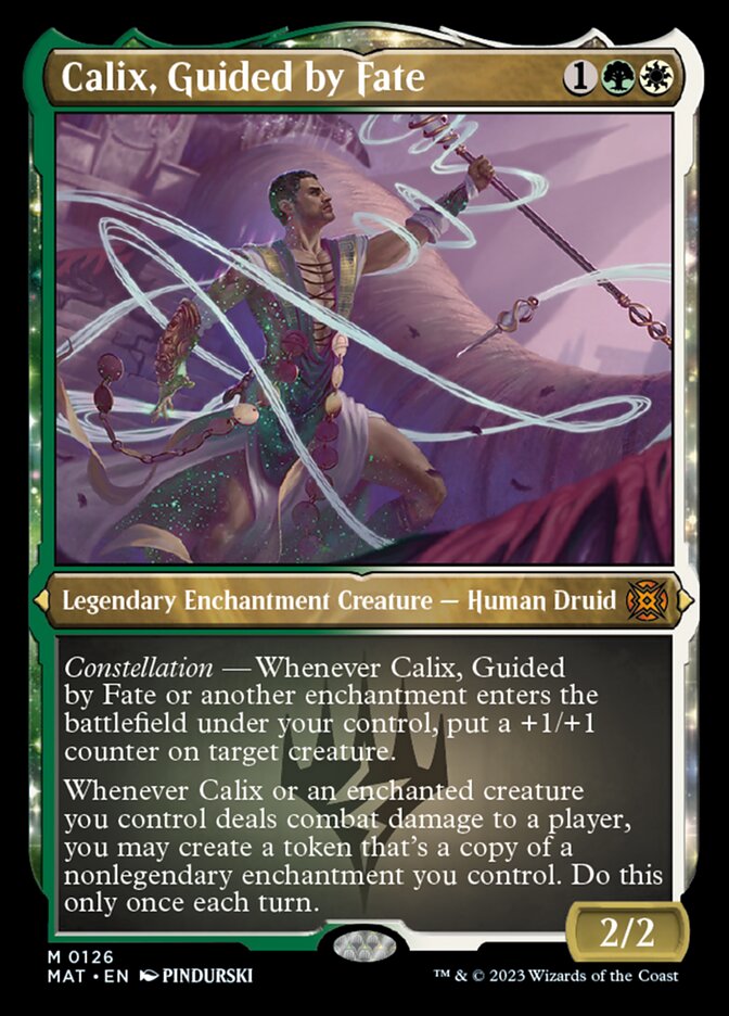 Calix, Guided by Fate (Foil Etched) [March of the Machine: The Aftermath] | Odin's Place
