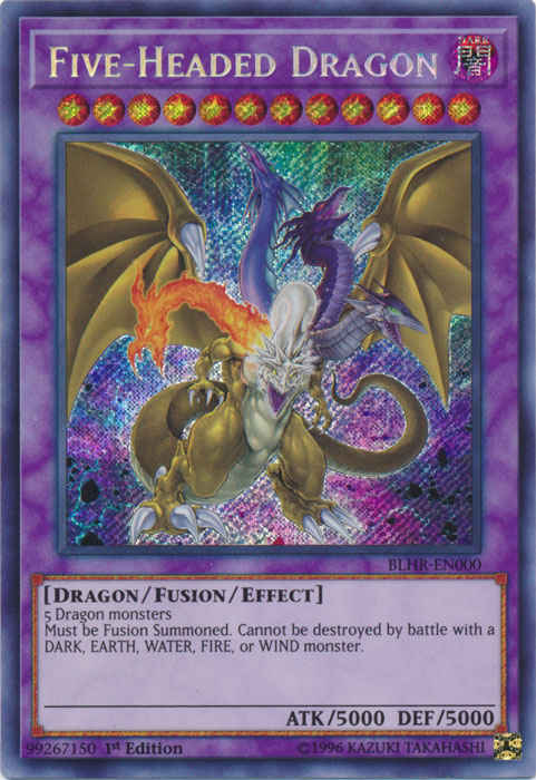 Five-Headed Dragon [BLHR-EN000] Secret Rare | Odin's Place