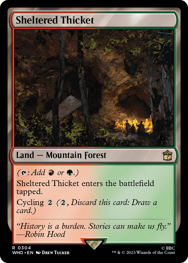 Sheltered Thicket [Doctor Who] | Odin's Place