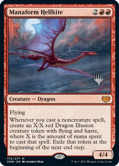 Manaform Hellkite (Promo Pack) [Innistrad: Crimson Vow Promos] | Odin's Place