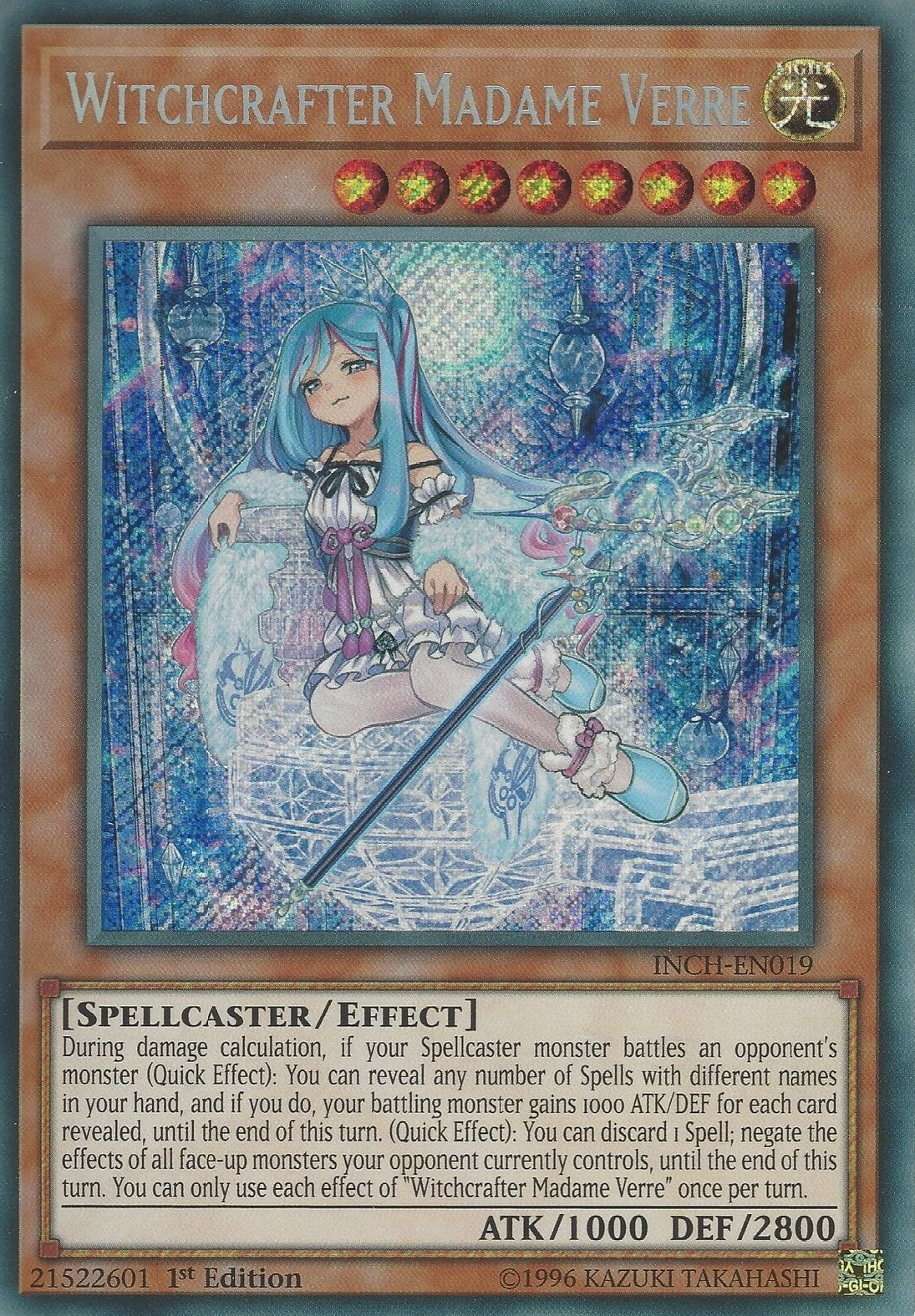 Witchcrafter Madame Verre [INCH-EN019] Secret Rare | Odin's Place