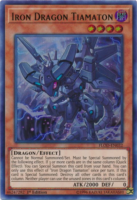 Iron Dragon Tiamaton [FLOD-EN032] Ultra Rare | Odin's Place