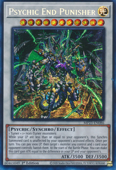 Psychic End Punisher [MP23-EN086] Prismatic Secret Rare | Odin's Place