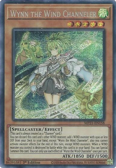Wynn the Wind Channeler [MP21-EN158] Prismatic Secret Rare | Odin's Place