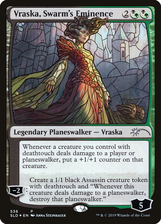 Vraska, Swarm's Eminence (Stained Glass) [Secret Lair Drop Promos] | Odin's Place