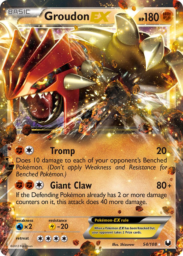 Groudon EX (54/108) [Black & White: Dark Explorers] | Odin's Place