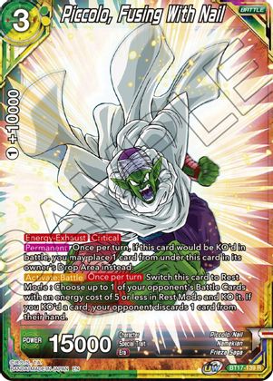 Piccolo, Fusing With Nail (BT17-139) [Ultimate Squad] | Odin's Place