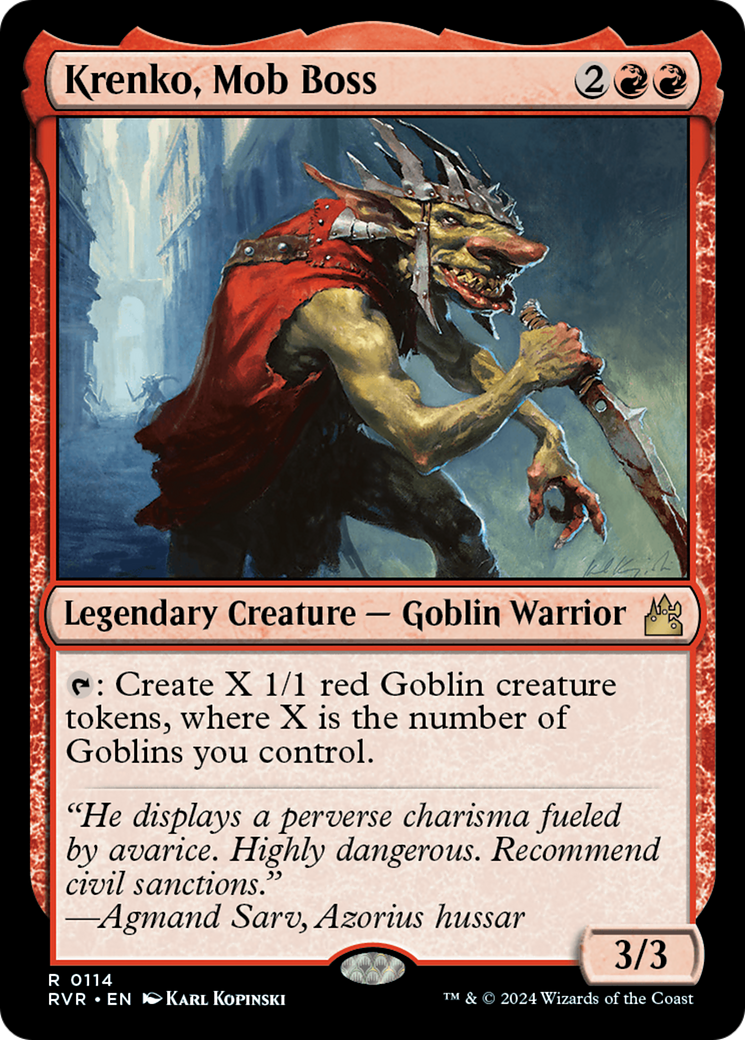 Krenko, Mob Boss [Ravnica Remastered] | Odin's Place