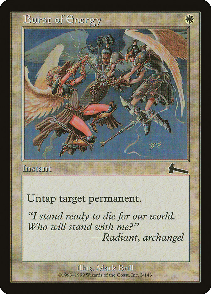 Burst of Energy (3) [Urza's Legacy] | Odin's Place