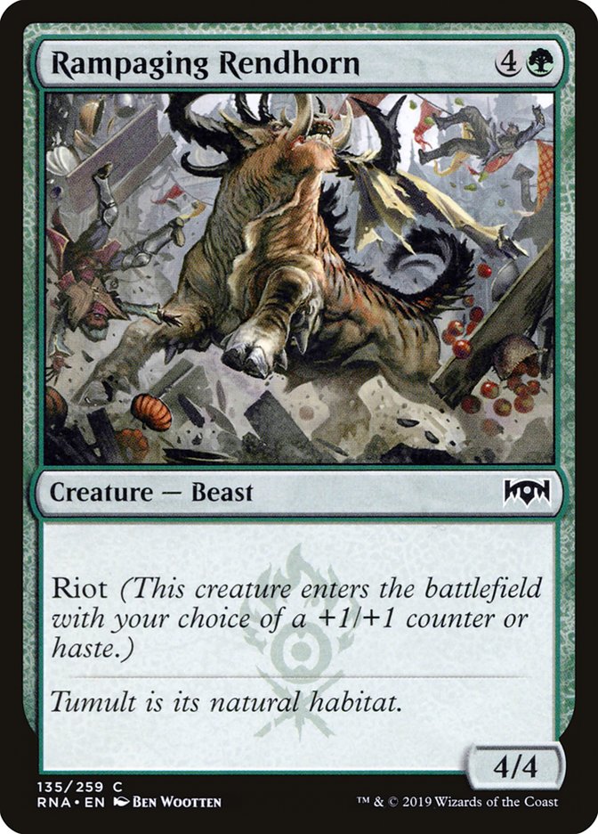Rampaging Rendhorn (135) [Ravnica Allegiance] | Odin's Place