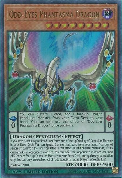Odd-Eyes Phantasma Dragon [YA05-EN001] Ultra Rare | Odin's Place